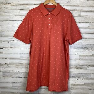 Foundry Supply Polo Mens XLT Shirt Coral Red Lobster Coastal Cotton Big & Tall